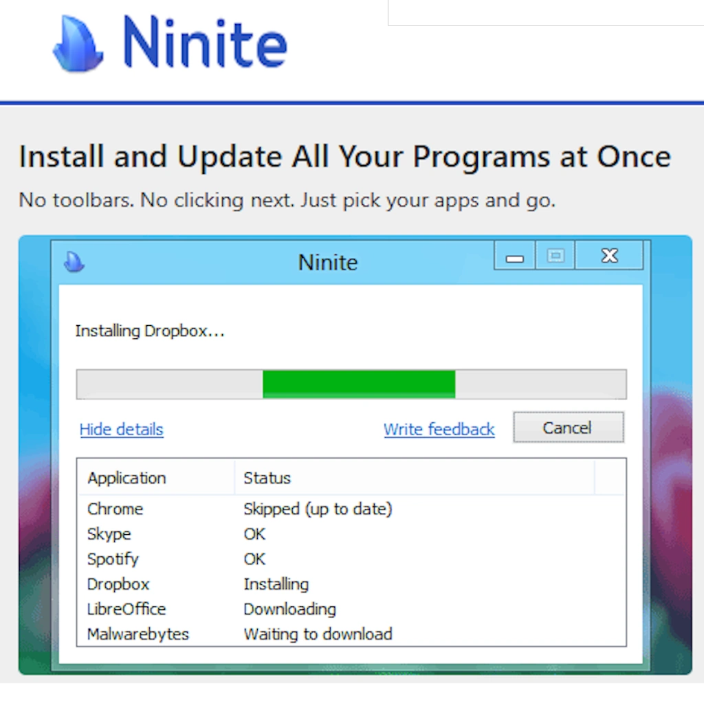 🚀 Ninite - Instalador de Programas Todo en Uno