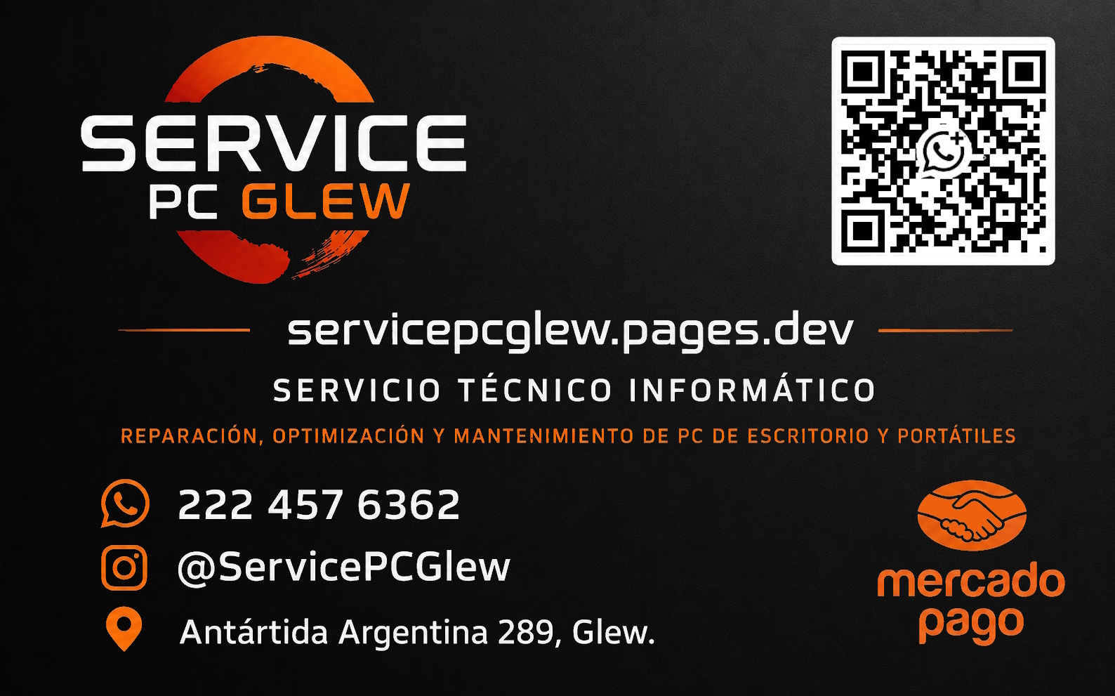 Tarjeta de Contacto - Service PC Glew