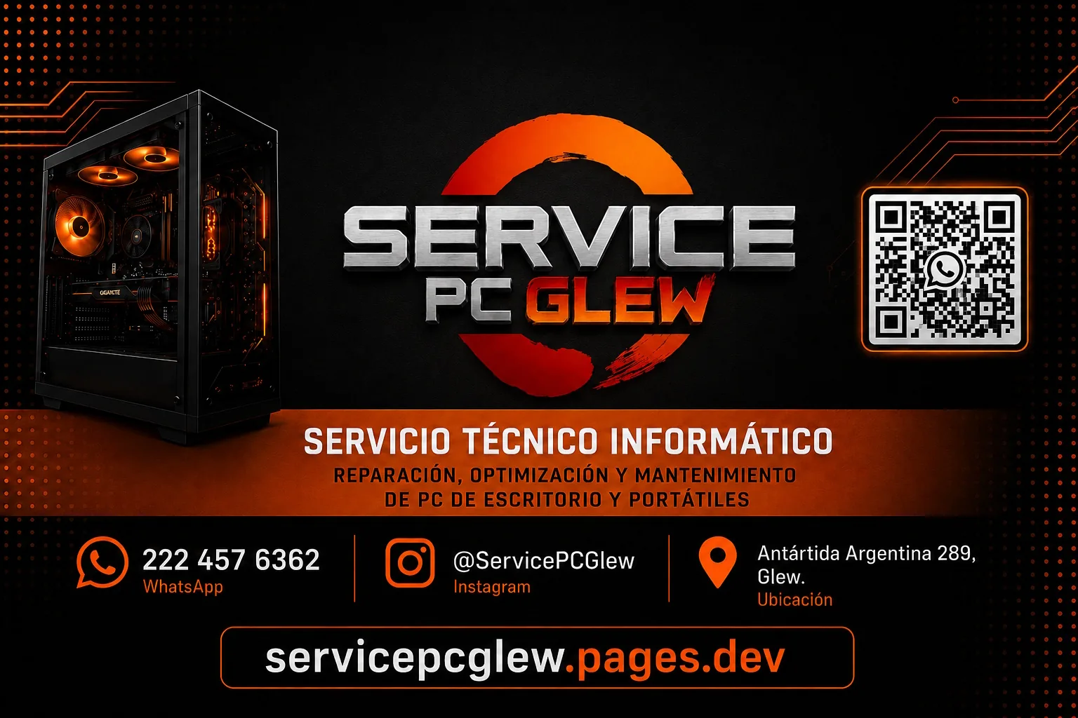 Tarjeta de Contacto - Service PC Glew